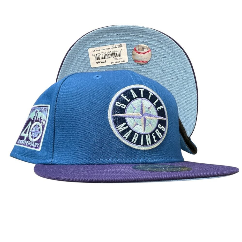 New Era Seattle Mariners 59FIFTY Fitted Hat Cap 40th Anniversary